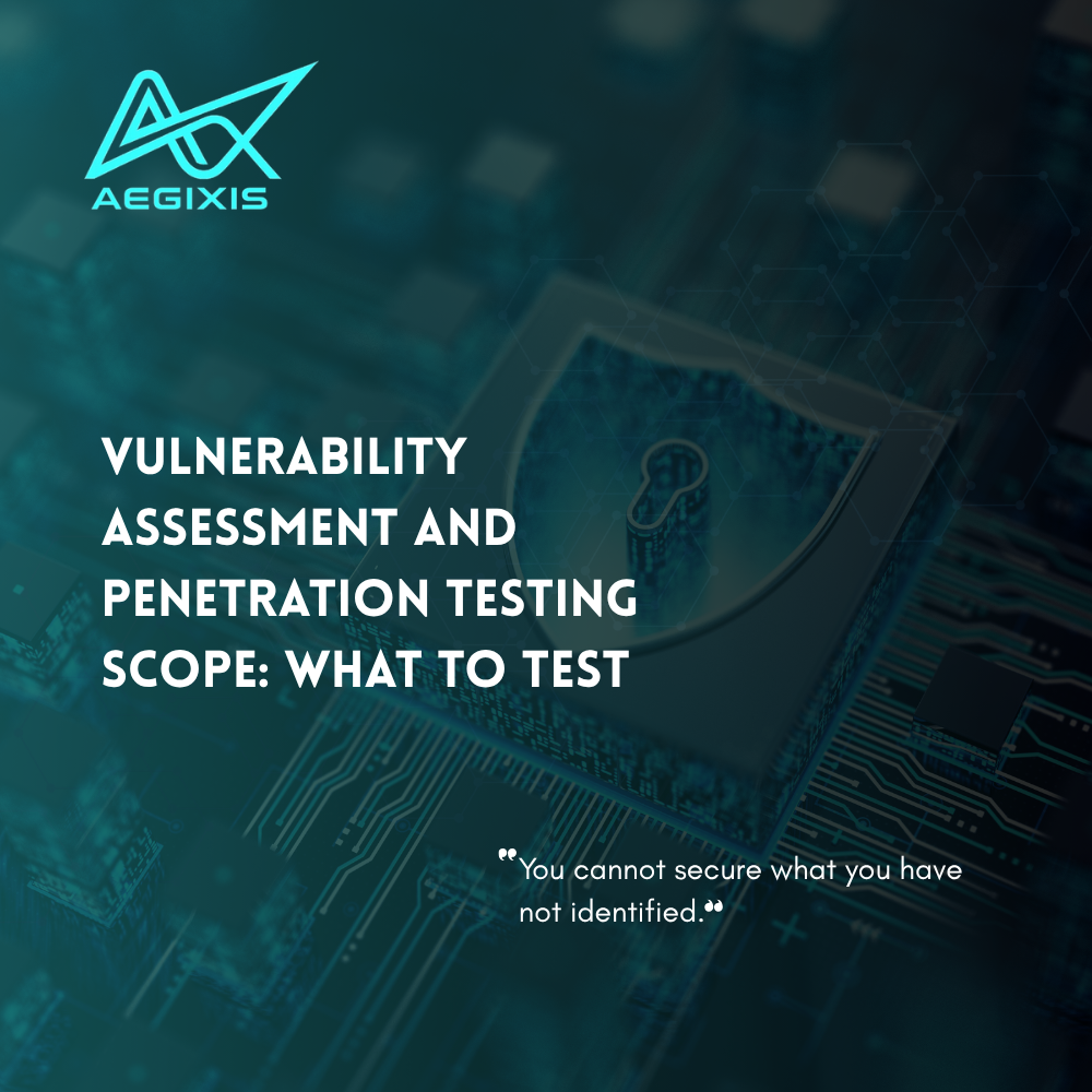 **Alt text:** Vulnerability Assessment and Penetration Testing scope covering websites, APIs, cloud systems, endpoints, and digital assets.