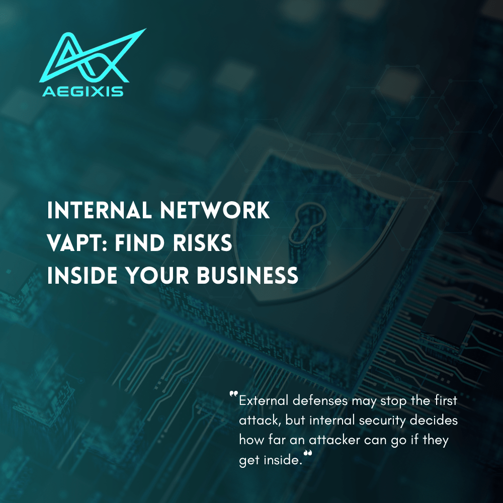 Internal Network VAPT assessment showing security risks inside a business network